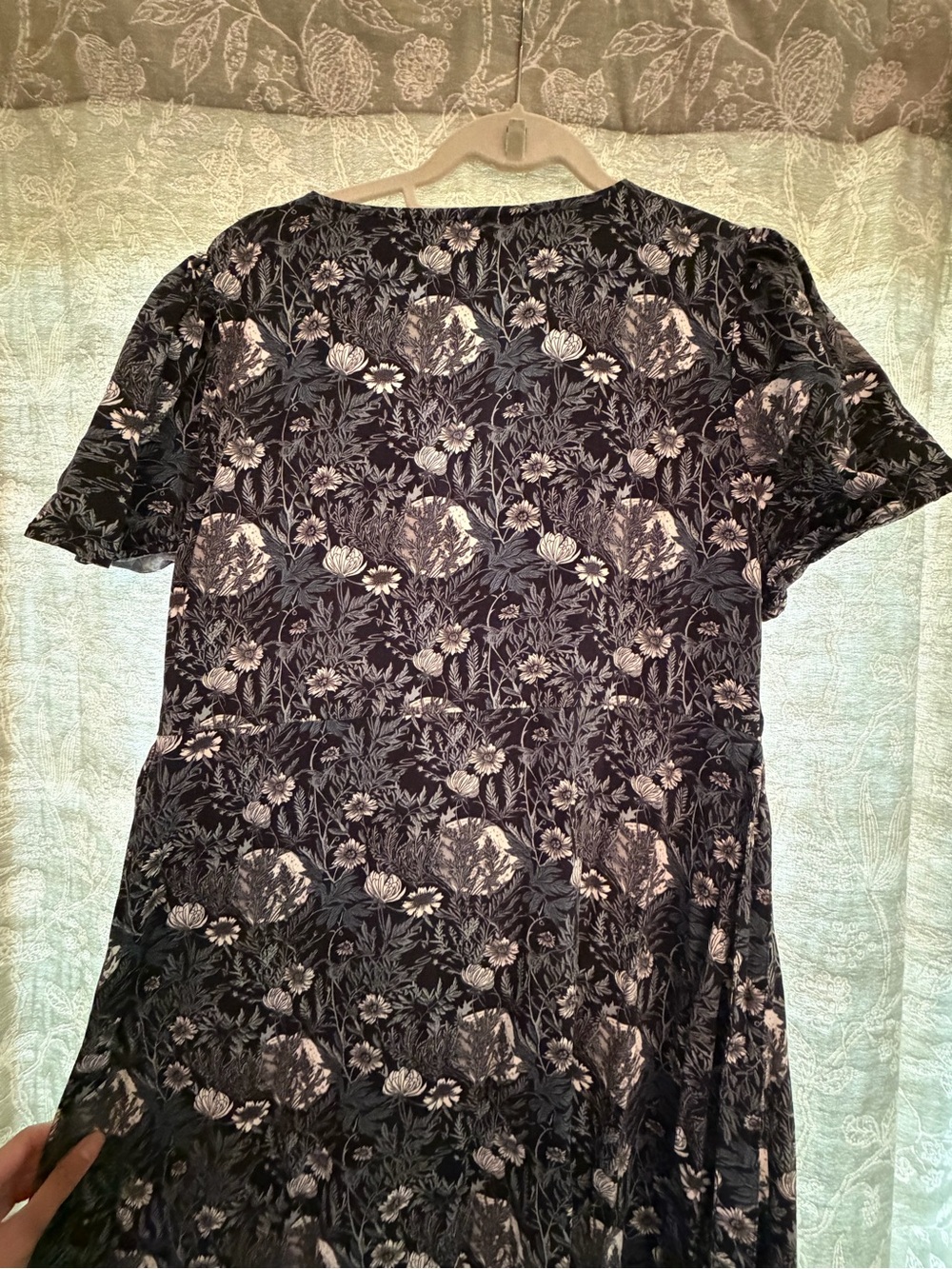 Disturbia Floral Black Lace-Overlay Button Front Dress - Picture 5 of 5
